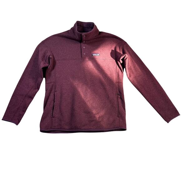 Patagonia Women's Better Sweater® 1/4-Zip Fleece Burgundy Size Large - Picture 1 of 9
